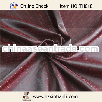 Red Jacquard Clothing Material Textiles Fabric