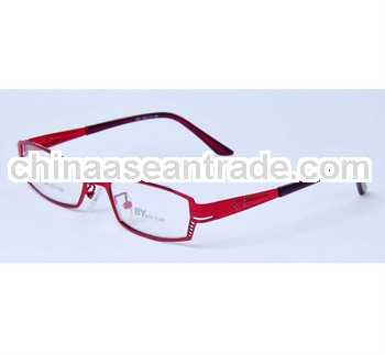 Red Metal women's full rim eye glasses frame wholesale