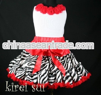 Red Zebra Pettiskirt Party TUTU 1-10Y