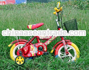 Red color frame colorful tyre cargo kid bike bmx bicycle for baby girl