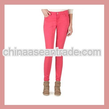 Red long pant custom for women
