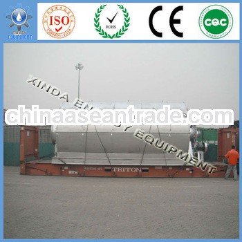 Reliable quality waste plastic recycling to oil system