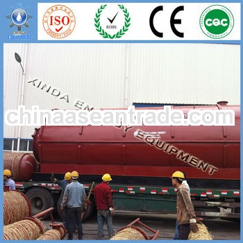 Reliable quality waste rubber recycling oil line