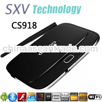 Rk3188 Tv Box CS918 with Android 4.2 TV Box Quad Core ARM Cortex-A9 1.8GHz 2GB / 8GB HDMI