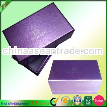 Romantic purple gift box custom logo
