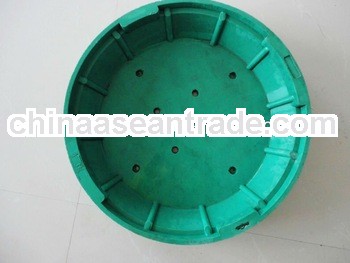 Round 500 manhole cover grass