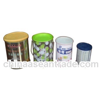 Round Tin Can for Packing Milk Powder