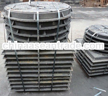 Round cast iron manhole cover