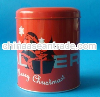 Round metal tea/coffee can from dongguan guangdong