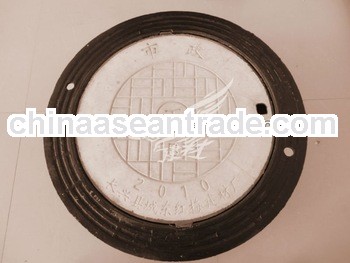 Round steel fiber manhole cover