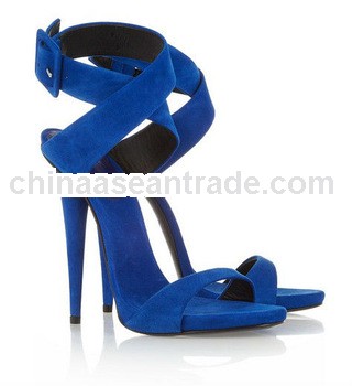 Royalblue Ankle Strap Strappy High Heel Women Sandals Wholesale Ladies Party Summer New Design Sexy 