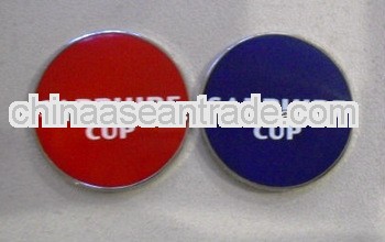 SAPPHIRE CUP metal customized magnetic golf ball markers