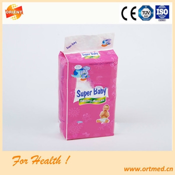 SAP fluff pulp first quality diaper for children