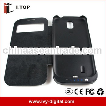SE031 3200mAh External Battery Power Case For Samsung Galaxy S4 i9500 S-View
