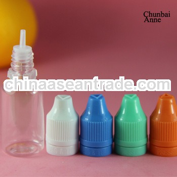 SGS/TUV certificated clear pet 15ml empty e-liquid dropper bottles with triangle blind mark