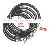 SL519 Nurbo combination spiral coil cable lock