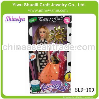 SLD-100 lovely baby dolls girl for the perfect gift with smile 3d face