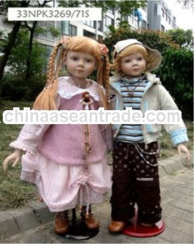 SL-XC01 33 inch real vinyl girl doll top selling russia girl baby for kids sweet wholesale
