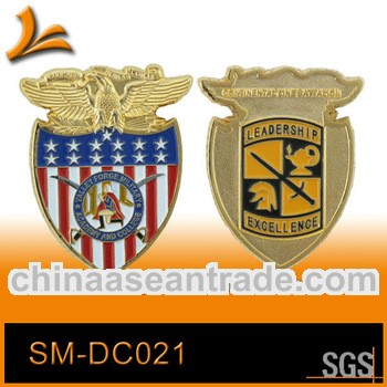 SM-DC021 Custom Metal sheild Coin with Souvenir Box