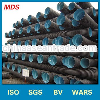 SN4 SN8 HDPE Double wall corrugated pipe for Drainage