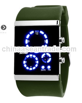 SW0116 Mirror Face High Quality Silicone Led Watch