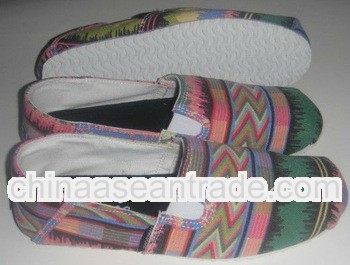 SW-BD33 Colorful low price women espadrille canvas upper
