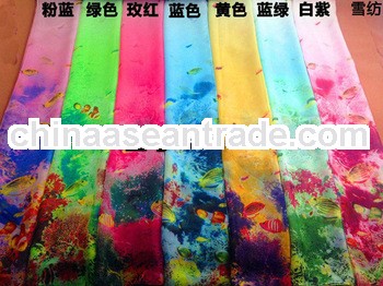 SY105 Printed beautiful Summer Long women arab headscarf chiffon hijab