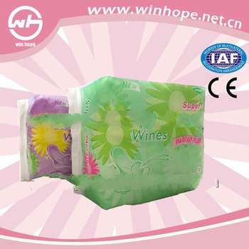 Sanitary Napkin Factory With High Absorbency And Best Price!! Ultra Thin Sanitary Napkin With Wings 