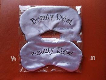 Satin comfortable with customized logo sleeping eye mask
