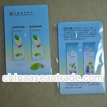 School supplie folding magnetic book mark with backing card