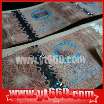 Security Watermark paper