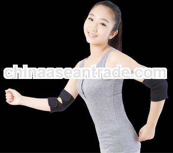 Self Heated Elbow Thermal-Heating Braces Supports Warming Supporting Black Set 2 pcs