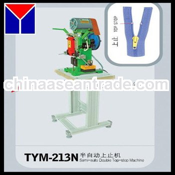 Semi auto Double Top Stop Nylon Zipper Making Machine