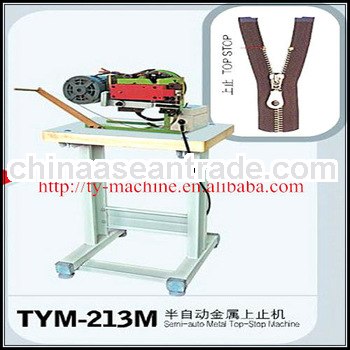 Semi automatic Top Stop Machinery for Metal Zipper
