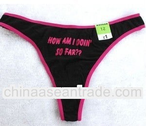 Sexy Lady's Underwear 100% Cotton