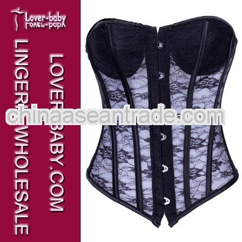 Sexy corset tie in back black corset sale cheap L4242