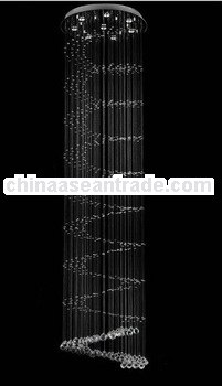 Shade Spiricle Long Crystal Ceiling Lamp MD2088-L6