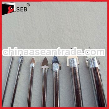 Sharped Round Shank Carbide glass bit