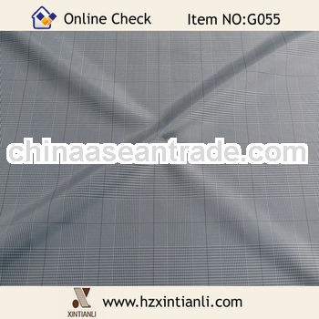 Shiny Cationic Yarn Dyed Two Tones Woven Polyester Fabris