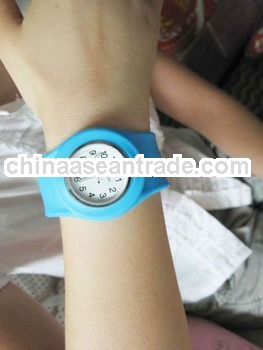 Silicone SLAP ON ANALOG quartz Silicon Sport Watch Unisex