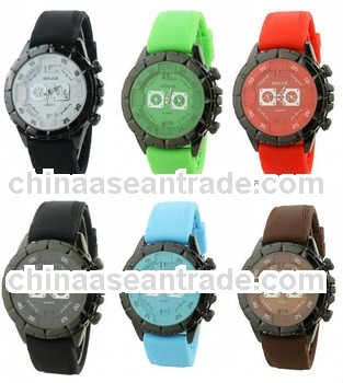 Silicone quartz classic sport vogue watch