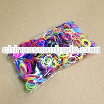 Silicone rainbow loom bracelet / Mini rubber band with smell / DIY Rainbow loom bands