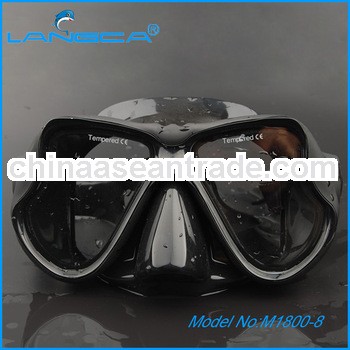 Silicone scuba mask diving,tempered glass diving mask