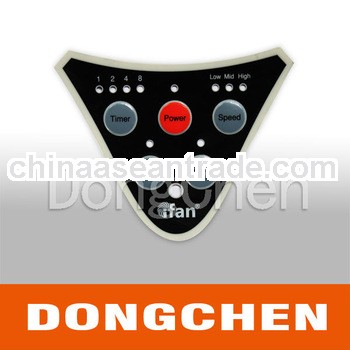 Silk screen printing appliance membrane switch with back adhesive