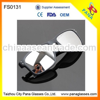 Silver Mirrored Matte Black Sunglasses jupiter