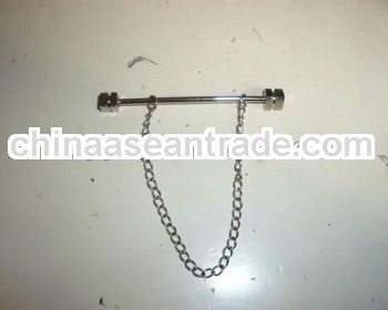 Silver-plated Metal Chain Tie pins