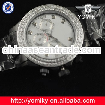 Silver stainless steel quartz multifunctional watch crystal