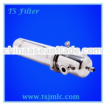 Single Cartridge SUS316L SUS304 Stainless Steel gas filter housing