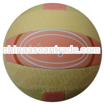 Size5 Mahine sewn volleyball, professional volleyball,pink and beige