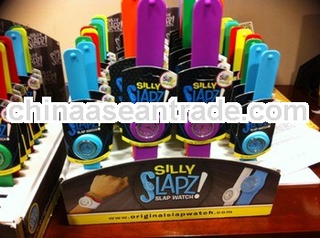 Slap-style Jelly Silicon Quartz Sports Wrist Watch/Wristwatches